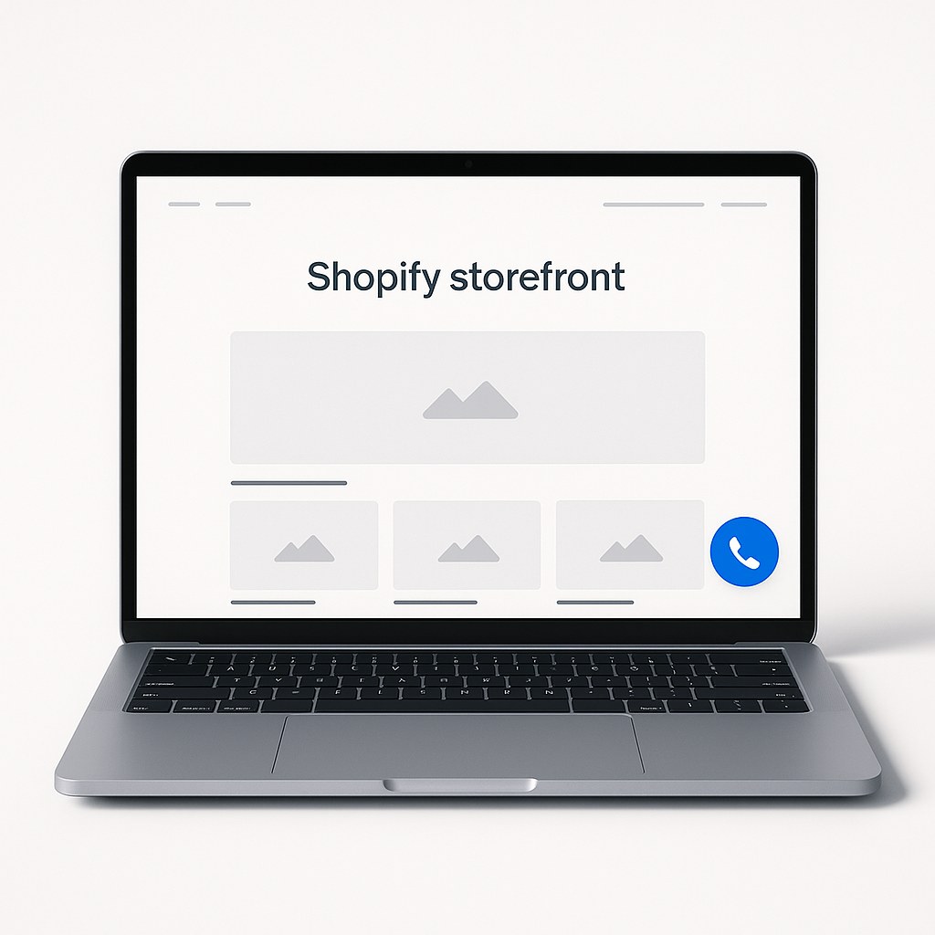 AI Call Widget Shopify Store Setup