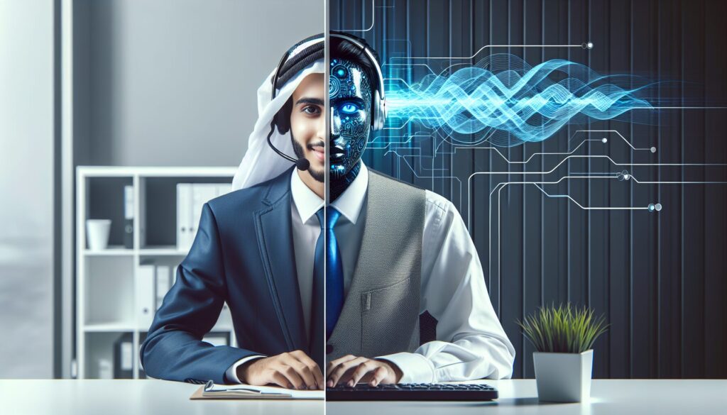 ai receptionist vs human receptionist - CallagentAI blog