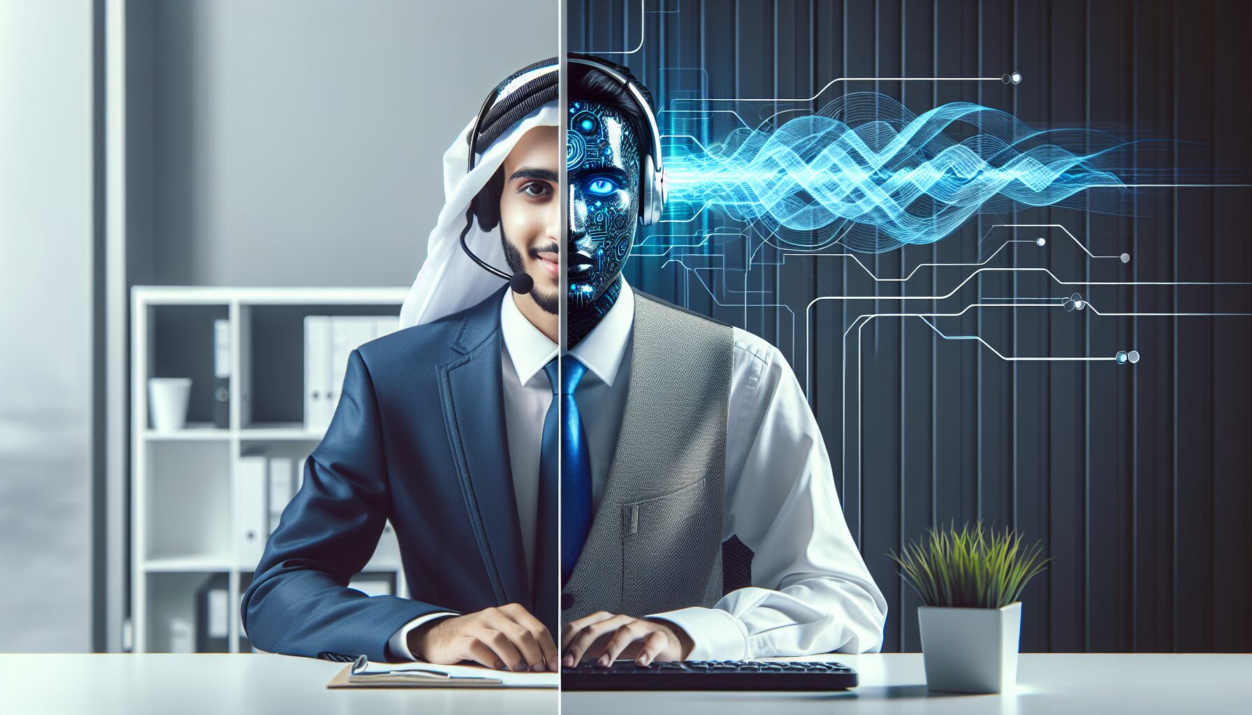 ai receptionist vs human receptionist - CallagentAI blog